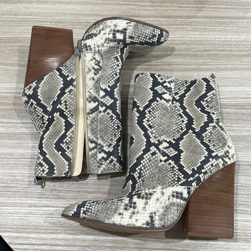 Snake skin boots